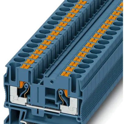 Morsetto pass.0.5…10mm² blu con.Push-in PT 6 BU 
