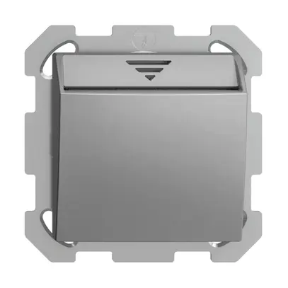 Interruttore Hotelcard INC 250VAC 1L EDIZIOdue silver 