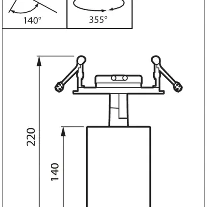 Lampada spot LED Philips ST770B 827, 4750lm, 36° bianco 