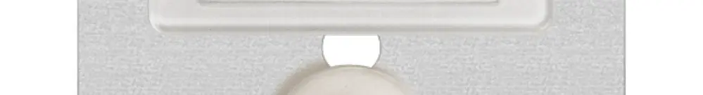 Pulsante di suoneria INC A/1P bianco, con porta-etichetta 