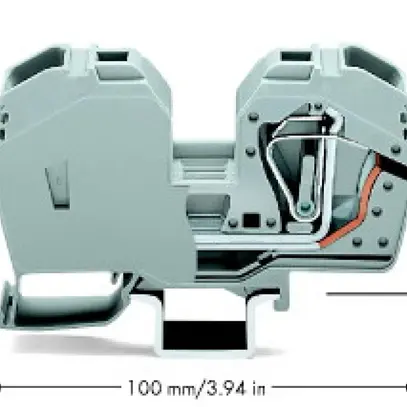 Morsetto di passaggio WAGO 2L 35mm² grigio 