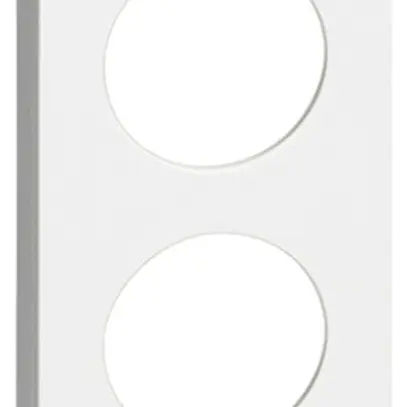 Cache Living Now pour TV 2 trous 1 module blanc 