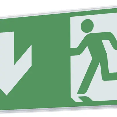 Luminaire de signalisation de secours LED AP AWKC-W-411-AT 6.1W 1h 340×170×60mm 