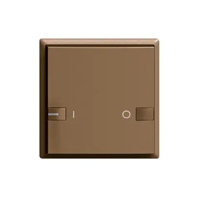 Kit frontal ON-OFF 1c/1t avec LED ZEP 60×60mm coffee 