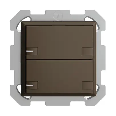 UP-KNX-Taster RGB EDUE, 250mW, m.RGB-LED, 2×Taste, 2×Tastenb., cof 