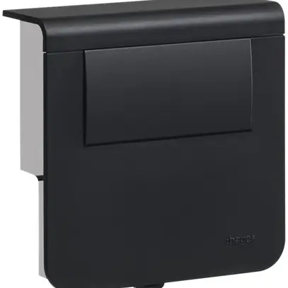 Support d'appareil Hager noir pour SL20080 avec transformateur 24V 30W 