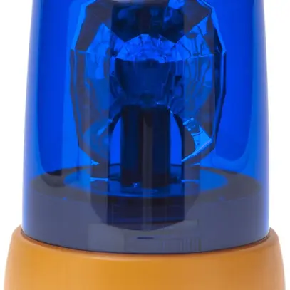 Lampada rotante 40W E14 blu 230VAC 