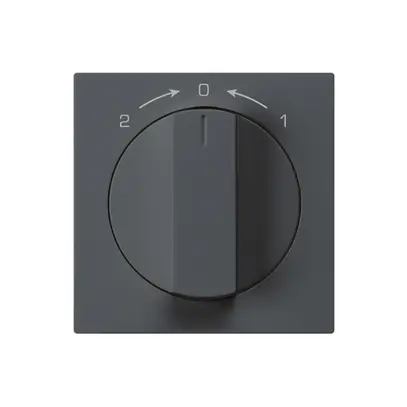 Kit frontal pour contact pivotant anthracite 60×60mm kallysto 1->0<-2 