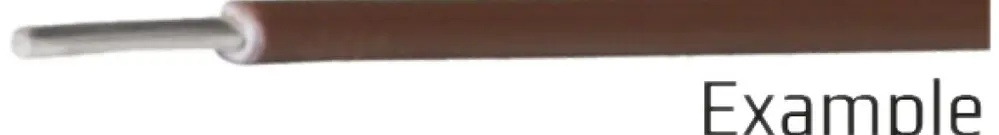 Fil M72 1×0.6mm étamé brun 