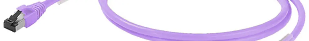 Patchkabel RJ45 Weidmüller Cabinet Line Kat.6A S/FTP AWG27 LSZH violett 0.5m 