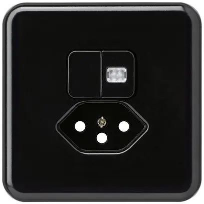 Kit frontal ENC basico 86×86mm noir 1 lentille sécurité enfants S1/T13 pour BOMI 