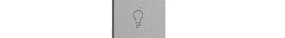 UP-Taste 1/2 horiz. Edue Wiser Symbol Licht silver 
