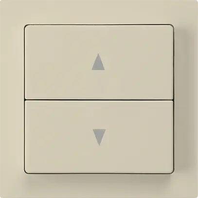 Interruttore per tapparelle kallysto beige con 2 tasti di comando beige 