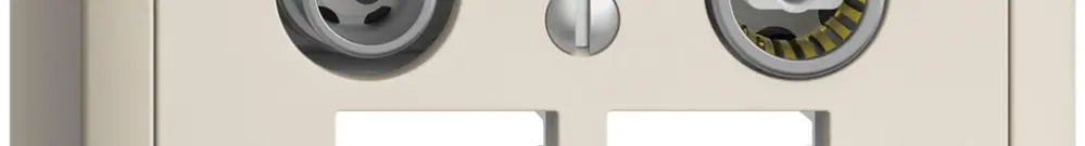 Prise multimédia AP EDIZIOdue FX.54 EASYNET 11dB, p.2×RJ45 S-One, crema 