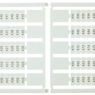 Etiquette de marquage 5×9mm 10×11…20, 5 cartes à 100 