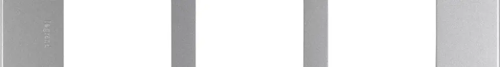 Intestazione INC Legrand Arteor 1×3 orizzontale 213×92mm Soft Alu 