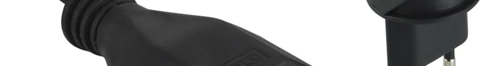 Verlängerungskabel FLAT Stecker T12/Kupplung T13, 3m schwarz 