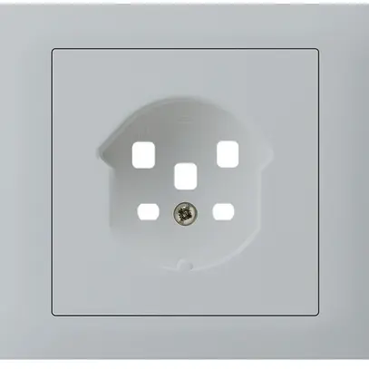 Kit frontale INS Hager kallysto per presa G3 1×T25 telaio innesto grigio chiaro 