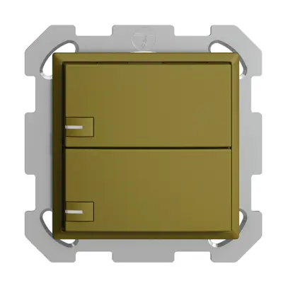 Poussoir KNX RGB ENC EDUE, 250mW, a.LED RGB, 2×poussoir, comm.1×touche, ov 