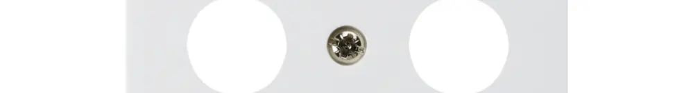 Placca frontale kallysto bianco per R/TV/SAT 60×60mm 