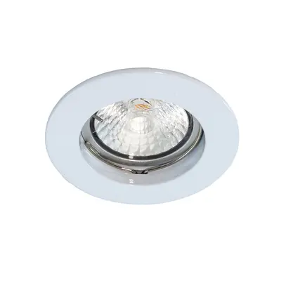 Spot encastré N-5030, rigide, blanc ressort de tension, Ø de montage 65mm 