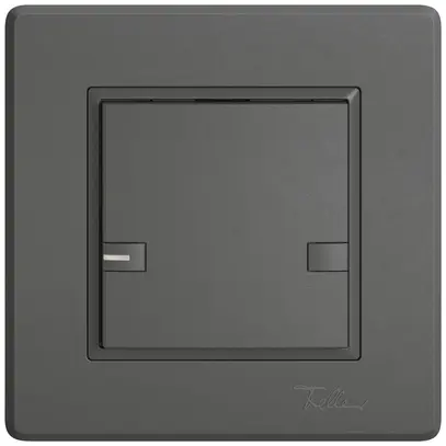 Poussoir KNX RGB ENC EDIZIO.liv SNAPFIX® capteur temp.RGB-LED 1× comm.2T grf 