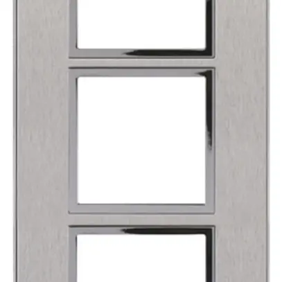 En-tête ENC Legrand Arteor 3×1, vertical, stainless steel 