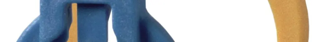 Graffa per tubo HSB Rohrfix M16 blu senza alogeni 