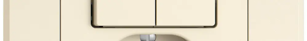 Kit di montaggio INC EDIZIO.liv SNAPFIX® per combi.T13 con 2 tasti shutter cr 