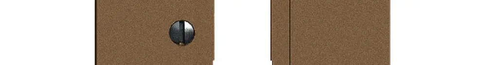 Plaque frontale EDIZIOdue 2×TT coffee 