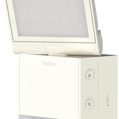 Projecteur LED theLeda S 8.5W 900lm 4000K avec détecteur de mouvement blanc IP55 