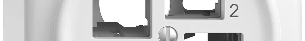 AP-Montageset STANDARDdue EASYNET S-One SNAPFIX® gerade für 4×RJ45 ws 