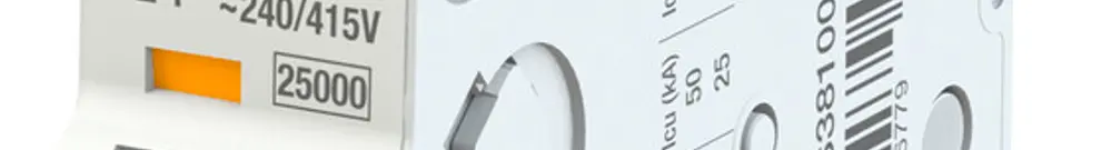 Leitungsschutzschalter ABB MCB S300P 1P 240V Typ B 8A Icn 25kA Icu 25kA 1TE 