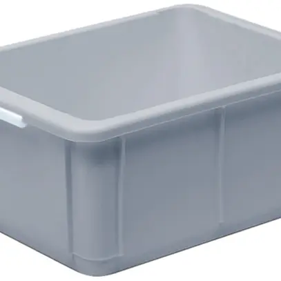 Contenitore impilabile Georg Utz STANDARD 300×400×125mm, 10L, grigio 