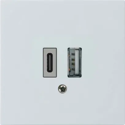 Prise de charge USB kallysto 18W PD 1×type A 1×type C blanc 