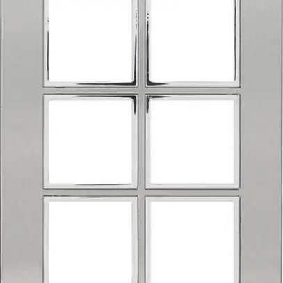 Intestazione INC Legrand Arteor 3×2, verticale, stainless steel 