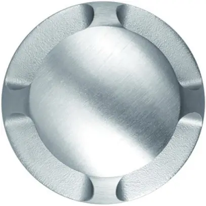 Copertura STORMY uscita luce 4×80°, acciaio pregiato, D=60mm 