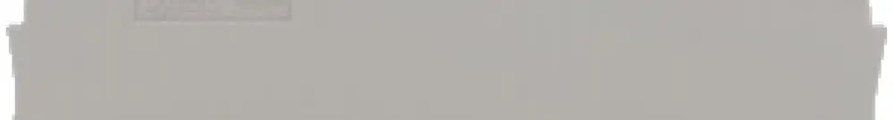 Placca intermediar.e fermatura WAGO 1mm forte, grigio 