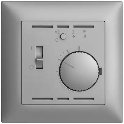Kit frontale EDIZIOdue silver 88×88mm per termost.amsiente 