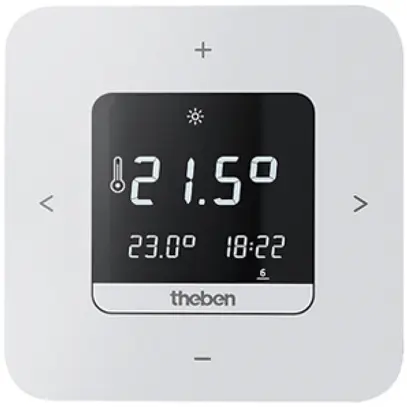 Thermostat à horloge AP Theben RAMSES 812 top3 blanc 