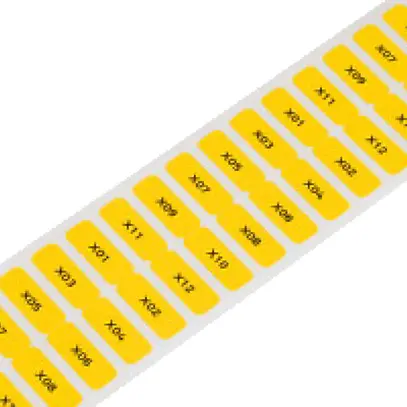 Rouleau d'étiquett.WAGO 8×20mm blanc 3000 pcs/bobine vierge 