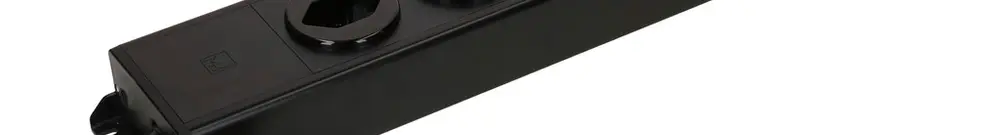 Steckdosenleiste MH POWER LINE 10A 6×T13 5m schwarz-schwarz 