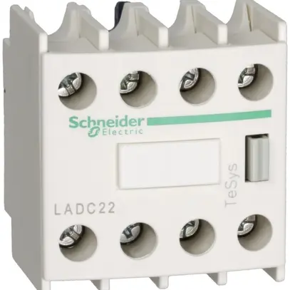 Contatto ausiliare Schneider Electric LADC22 2Ch+2R addidif frontale TeSys 
