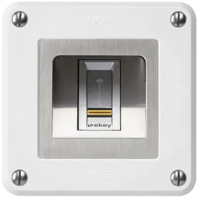 Lecteur d'empreintes digitales NUP Hager ekey robusto C blanc 