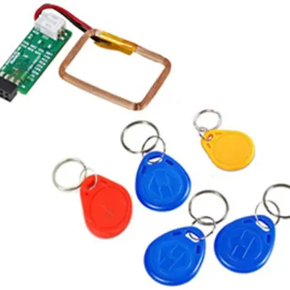 Modulo controllo accessi Urmet con chiavi 3×blu 1×giallo 1×rosso 