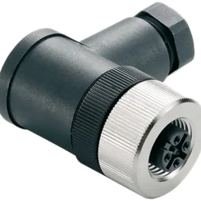 Fiche Weidmüller SAIBW prise coudée connexion à vis M12 0.75mm² 4…6mm 4L 
