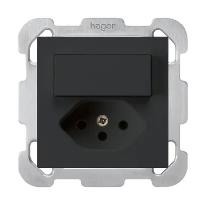 Combinaison ENC A-R/1P+T13 noir kallysto avec plaque de fixation 