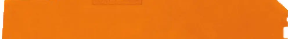 Placca di chiusura WAGO 1mm oro 