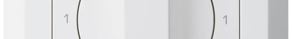 Interrupteur rotatif ENC kallysto.line 0/1L blanc avec manette 