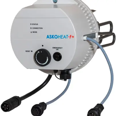 ASKOHEAT-F+ AHFR-BI-plus-4.4 réchauffeur à bride Ø 180 mm à 7 vitesse 